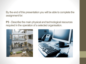 Physical & Technological Resources in College Operations