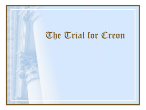 Antigone Mock Trial: Creon's Fate in the Classroom