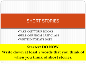 SHORT STORIES Intro 08.02.09