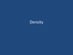 Density: Definition, Formula, and Temperature Effects