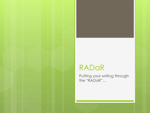 RADaR Writing Revision Strategy: Replace, Add, Delete, Reorder