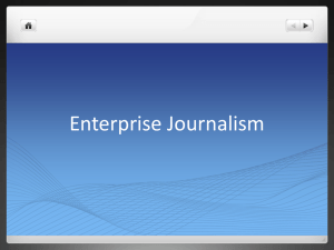 Enterprise Journalism: Definition, Process & Examples
