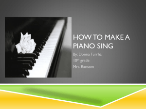 How to Make a Piano Sing: Physics of Sound Production