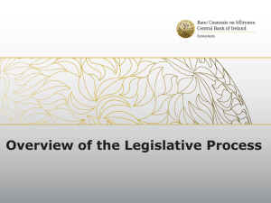 Overview of the Legislative Process - Solvency II Forum