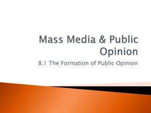 Public Opinion Formation: Influences & Outlets