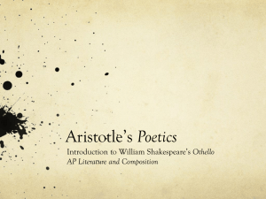 Aristotle's Poetics: Understanding Tragedy in Othello