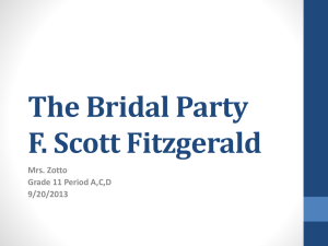 The Bridal Party: F. Scott Fitzgerald Analysis & Discussion