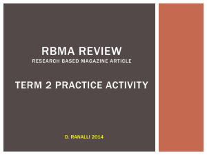 RBMA REVIEW