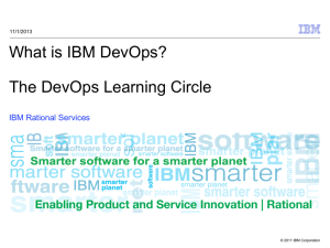 IBM DevOps: Introduction to Principles and Practices