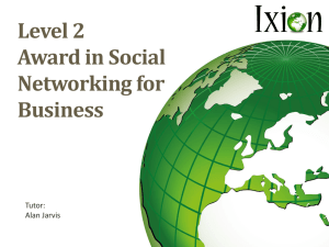 Level 2 Award in Social Networking for Business