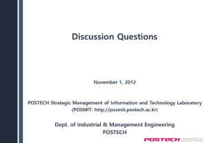 Innovation Project Discussion Questions