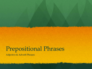 Adjective & Adverb Prepositional Phrases: Grammar Guide