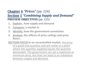 Supply, Demand, and Prices: Economics Textbook Excerpt