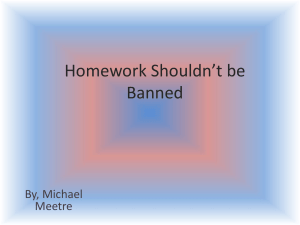 Homework Shouldn`t be Banned - 4