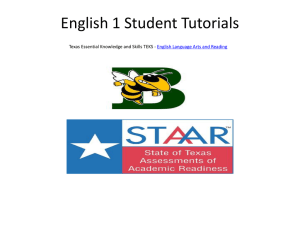 English Language Arts and Reading