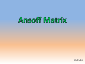 Ansoff Matrix: Growth Strategies & Market Analysis