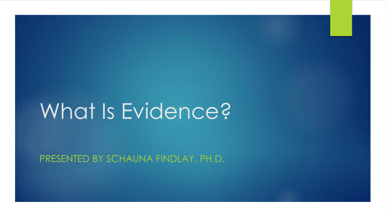 what-is-evidence-standard-for-success