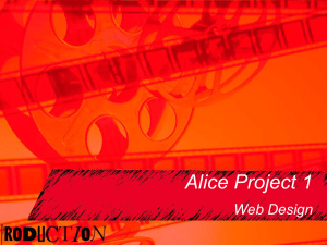 Alice Project 1