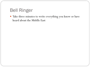 Middle East Intro
