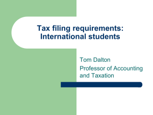 Tax filing requirements - University of San Diego