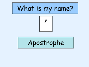 Apostrophes of omission and possession - a guide