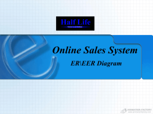 Online Sales System ER/EER Diagram Design
