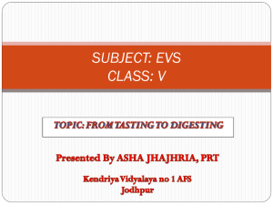 SUBJECT: EVS CLASS:V