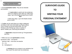Statement Guide