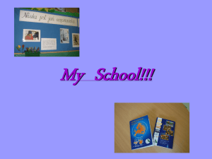 My School!!! - Comeniusrecycling