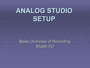Music 279 - Recording I