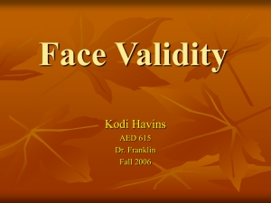 Face Validity: Definition, Research & Examples