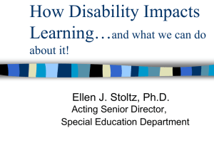 Disability Awareness and Universal Design