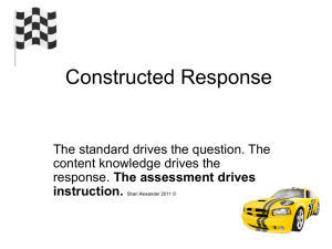 Constructed Response PowerPoint Shari Alexander