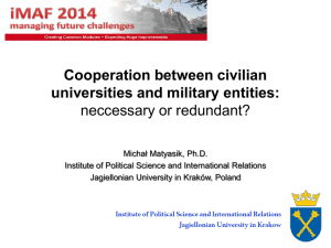 Key Note Speech by PhD MATYASIK, Jagiellonian University