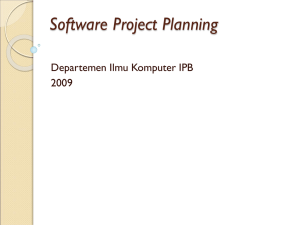 Software Project Planning.