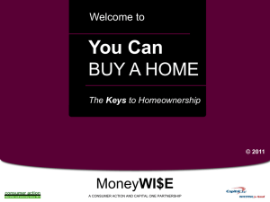 You Can Buy A Home - Powerpoint Training Slides