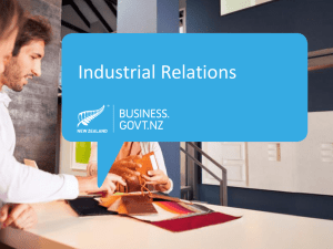 Industrial Relations PowerPoint Presentation