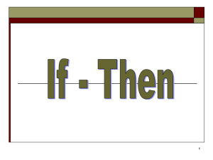 If - Then - Railroad Avenue church of Christ