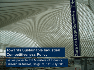Projects 5/8: Strategic networks in the EU 27, ECORYS Brussels