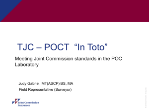 TJC * POCT *In Toto