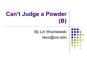 Can't Judge a Powder: Observation Skills for Science Events