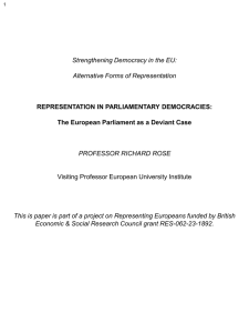 The European Parliament as a Deviant Case