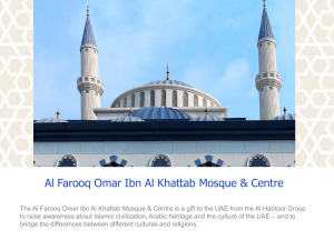 WELCOME TO AL- FAROOQ ISLAMIC CENTER DUBAI, UAE