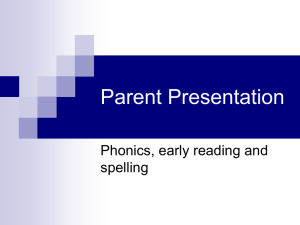 Parent Presentation