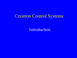 Crestron Control Systems: Introduction & Components