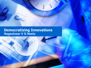 Democratizing Innovations