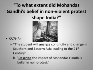 Mahatma Gandhi  - GeorgiaStandards.Org