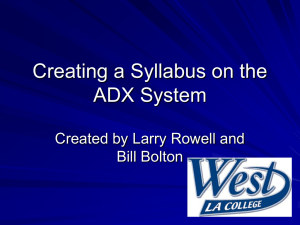 ADX Power Point