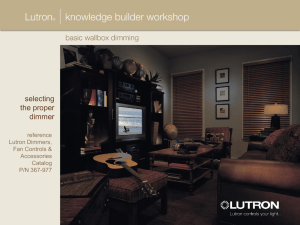LutronSelecting