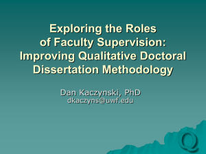 Faculty Assessment of Doctoral Student Research: Conceptions of